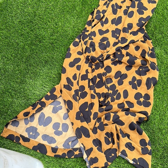 Who What Wear Gold and Black Sheath Midi Dress Size M - Picture 9 of 11